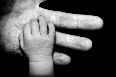 In his hand Stock Photos