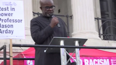 'His legacy must be one of change and hope' - Prof Arday's friend tells vigil Stock Footage 342561566