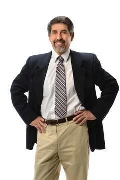 Hispanic businessman smiling Stock Photos