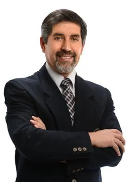 Hispanic businessman smiling Stock Photos