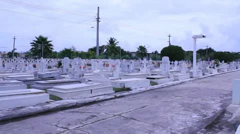 Hispanic cemetery 2 Stock Footage 11848033