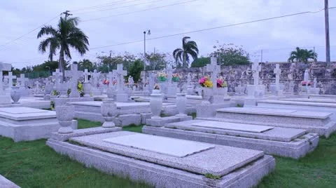 Hispanic cemetery 5 Stock Footage 11850963