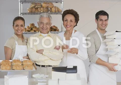 Hispanic family owned bakery Stock Photos