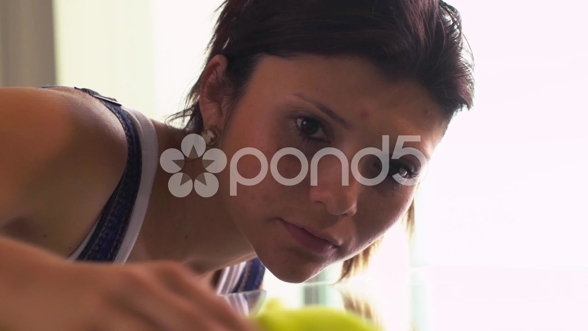 Hispanic Girl Maid At Home Doing Chores ... | Stock Video | Pond5