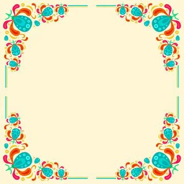 Hispanic heritage frame set design Illustrazione stock