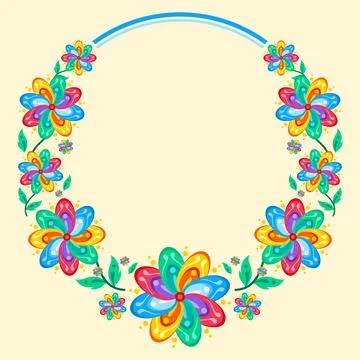 Hispanic heritage frame set design Illustrazione stock