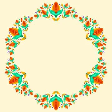 Hispanic heritage frame set design Illustrazione stock