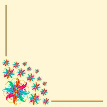 Hispanic heritage frame set design Illustrazione stock