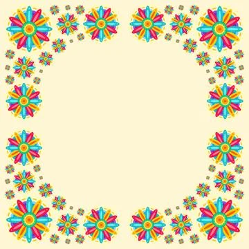 Hispanic heritage frame set design Illustrazione stock