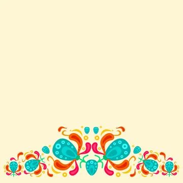 Hispanic heritage frame set design Illustrazione stock