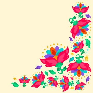 Hispanic heritage frame set design Illustrazione stock