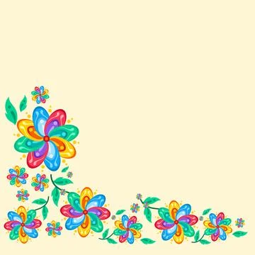 Hispanic heritage frame set design Illustrazione stock