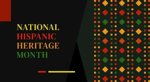 Hispanic heritage month. Abstract floral ornament background design, retro .. Stock Illustration