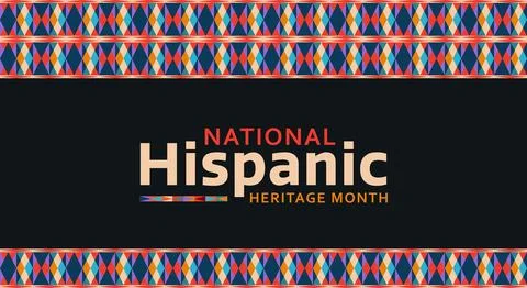 Hispanic heritage month. Abstract pattern ornament background design, color.. Stock Illustration