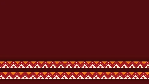 Hispanic Heritage Month Background with Traditional Mexican Geometric Borde.. Video stock 342819925