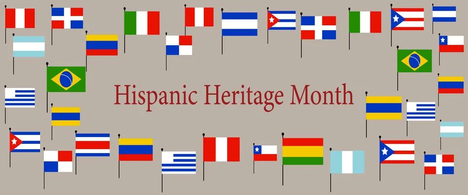 Hispanic Heritage Month. Stock Illustration