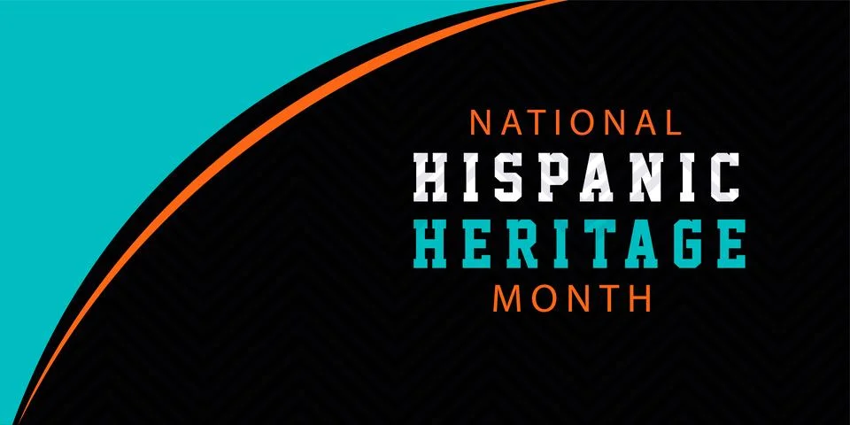 Hispanic heritage month. Vector web banner, poster, card for social media post Stock Illustration