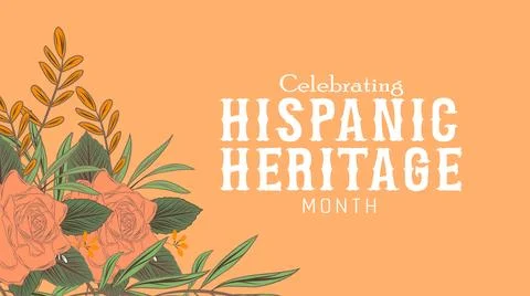 Hispanic heritage month. Vector web banner, poster, card for social media post Stock Illustration