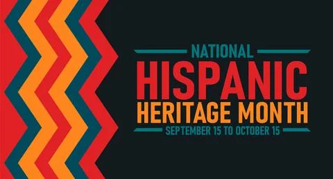 Hispanic heritage month. Vector web banner, poster, card for social media post Stock Illustration