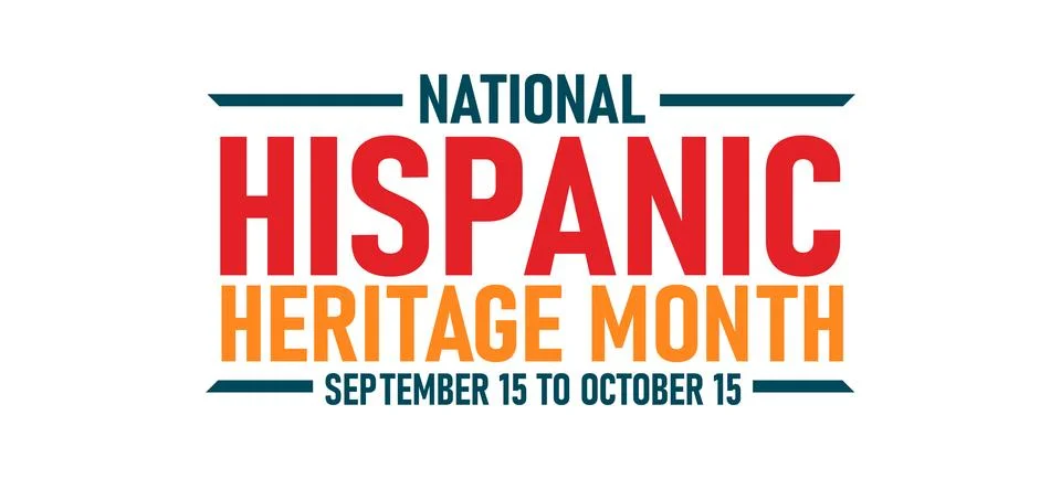Hispanic heritage month. Vector web banner, poster, card for social media post Stock Illustration