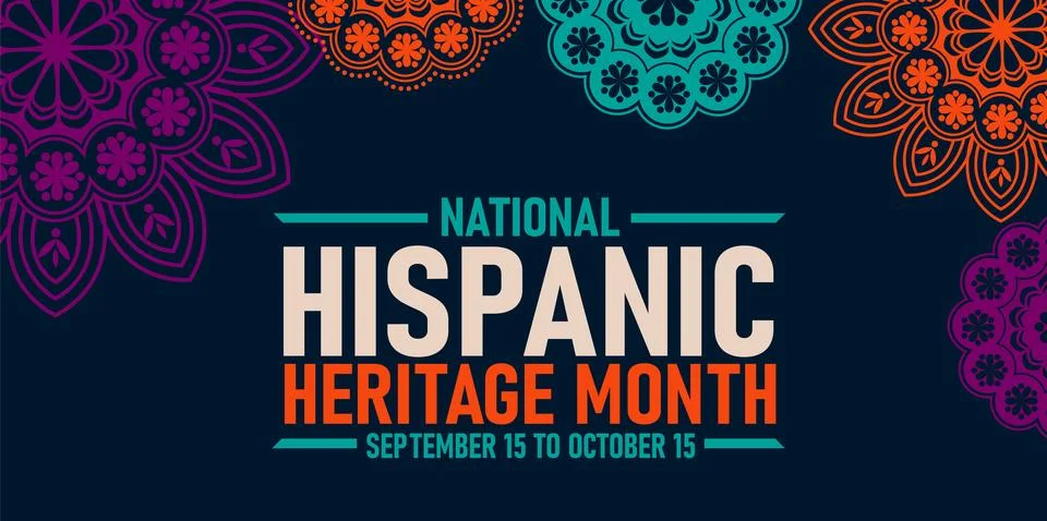 Hispanic heritage month. Vector web banner, poster, card for social media post Stock-Illustration