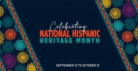 Hispanic heritage month. Vector web banner, poster, card for social media post Stock-Illustration