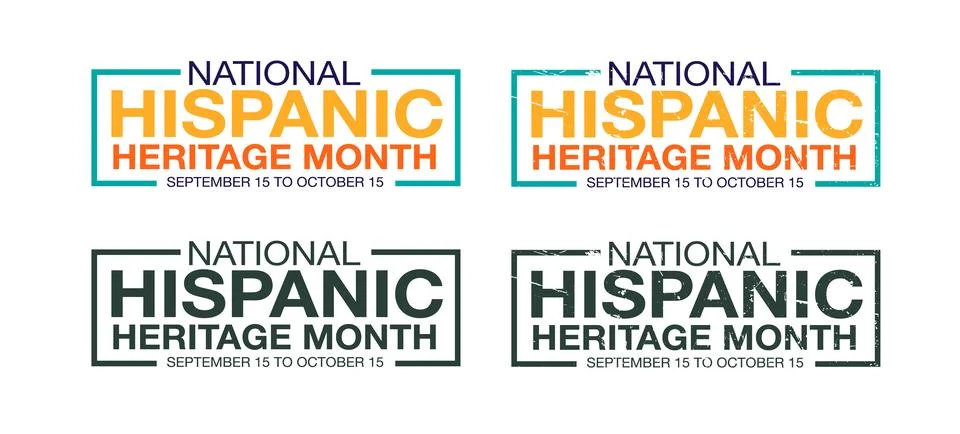 Hispanic heritage month. Vector web banner, poster, card for social media post Illustrazione stock