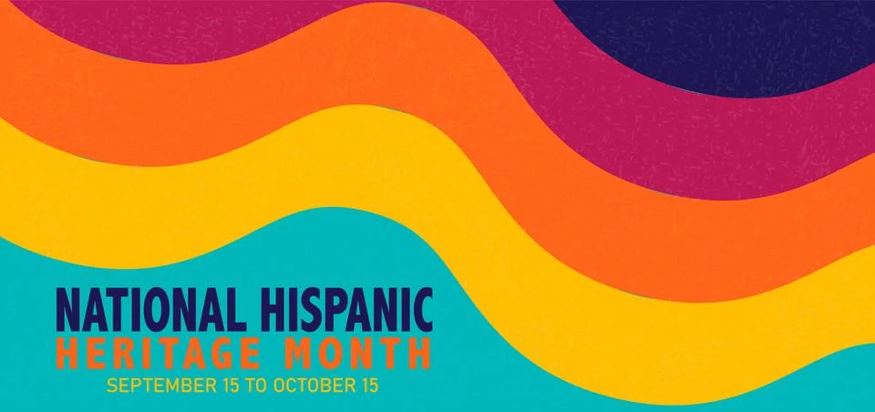 Hispanic heritage month. Vector web banner, poster, card for social media post Stock Illustration