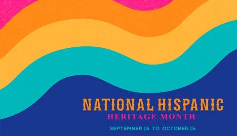 Hispanic heritage month. Vector web banner, poster, card for social media post Stock Illustration