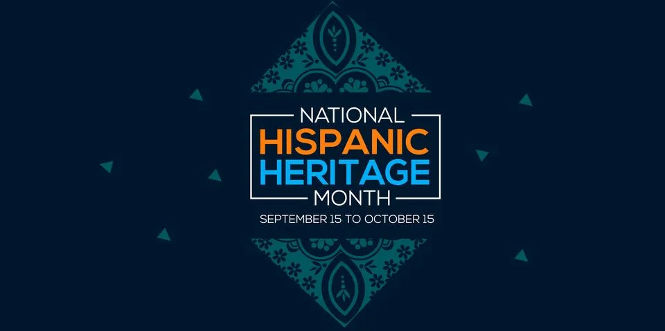 Hispanic heritage month. Vector web banner, poster, card for social media post Stock Illustration