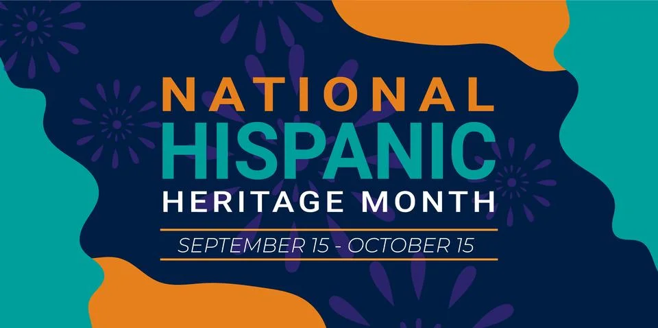 Hispanic heritage month. Vector web banner, poster, card for social media post Stock Illustration
