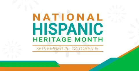 Hispanic heritage month. Vector web banner, poster, card for social media post Stock Illustration