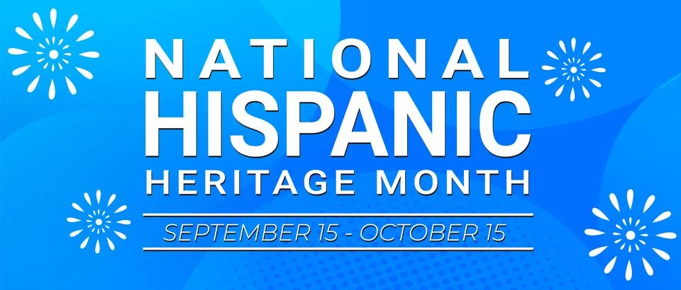 Hispanic heritage month. Vector web banner, poster, card for social media post Stock Illustration