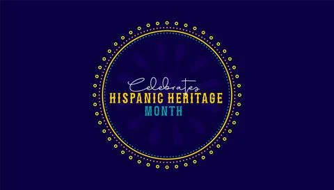 Hispanic heritage month. Vector web banner, poster, card for social media post Stock Illustration