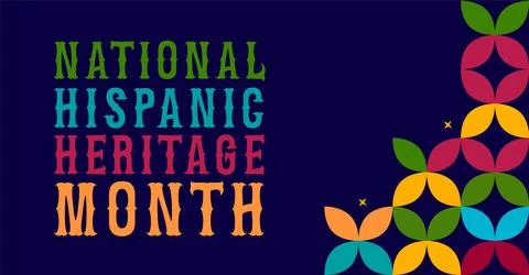 Hispanic heritage month. Vector web banner, poster, card for social media post Stock Illustration
