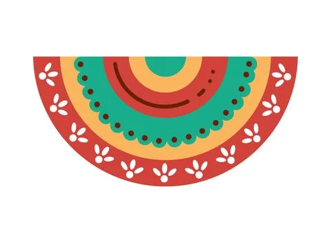 Hispanic heritage pattern decoration Stock Illustration