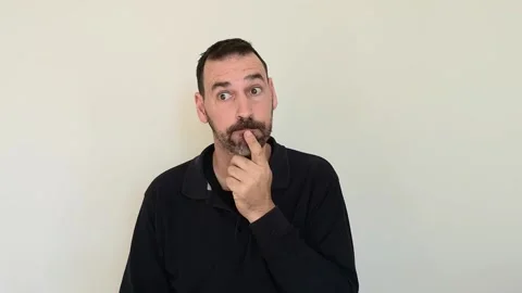 Hispanic man scratching his chin in doubt concept Stock Footage 236644215