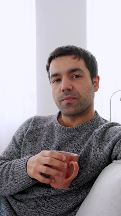 Hispanic man talking to camera Stock Footage 261340202