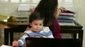 Hispanic mom working with some files HD Footage