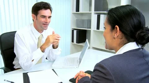 Hispanic Personal Assistant with Office Manager 動画素材 10890515