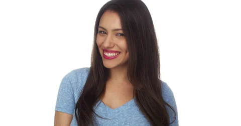 Hispanic woman smiling Stock-Footage 44484282