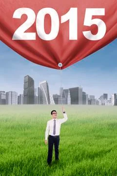 Hispanic worker pulling number 2015 Stock Illustration
