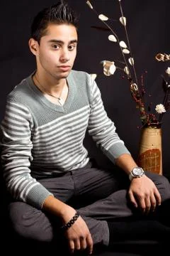 Hispanic young man Stock Photos