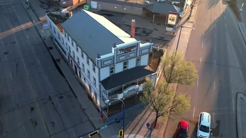 Hisrtoric Transit Hotel in Edmonton, Canada Video stock 335341891