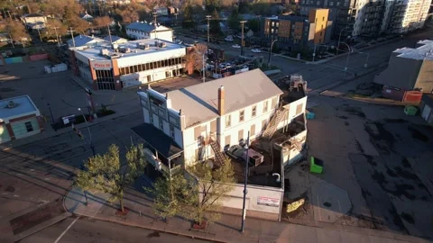 Hisrtoric Transit Hotel in Edmonton, Canada 스톡 동영상 335341953