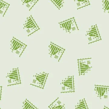 Histogram big data glyph seamless pattern Stock Illustration