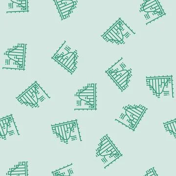 Histogram big data line seamless pattern Stock Illustration