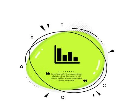 Histogram chart icon. Financial graph. Vector Illustrazione stock