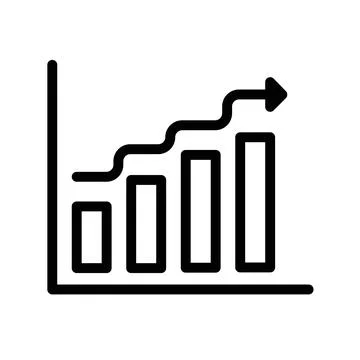 Histogram Chart Icon Ideal for Data Analysis and Statistics Stock Illustration