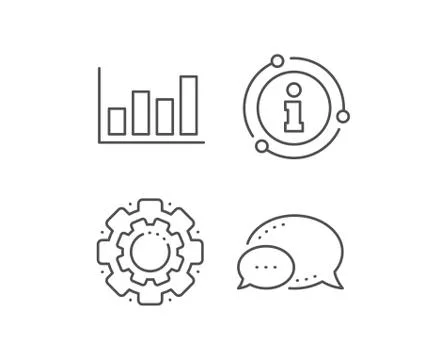 Histogram chart line icon. Financial graph. Vector Stock Illustration